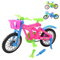 28cm Bike Model Building Blocks Children Learning and Educational DIY Toy Simulated Removable Bicycle Kids Play House Toys