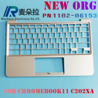 NEW ORG Laptop case for ASUS CHROMEBOOK C202XA Series lapotp Palmrest upper case US layout SLIVER 1102-06153