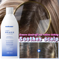 Coal Tar Emulsion Shampoo Gentle Cleansing Scalp Refreshing Oil Control Smooth Anti-Itching Anti-Dandruff Hair Care Shampoo