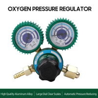 YQY-08 Oxygen Pressure Regulator 0-2.5MPa Welding Gas O2 Pressure Gauge Flow Meter Industrial Oxygen Reducer O2 Reducing Valve