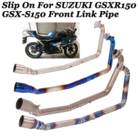 Titanium Alloy Slip On For SUZUKI GSXR150 GSX150R GSX S150 GSX-S150 Motorcycle Exhaust Escape Modify Front Link Pipe Connection