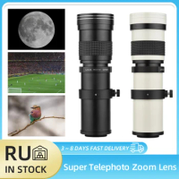 Camera MF Super Telephoto Zoom Lens F/8.3-16 420-800mm T Mount with Universal 1/4 Thread for Canon Nikon Sony Fujifilm Olympus
