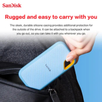 SanDisk SSD E61 USB 3.2 TYPE-C NVMe Portable Solid State Drive 1TB 2TB Blue Green High Speed Encrypted SSD for Desktop Phone