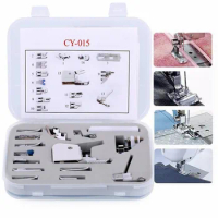 15Pcs/set Sewing Machine Presser foot sewing machines domestic for Janome Brother sewing machine accessories CY-015 AA7049