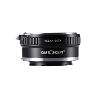 K&amp;F CONCEPT AI-NEX Adapter for Nikon F AIS D to Sony E Mount NEX ZV-E10 A7R2 A7S3 A7M4 A92 a5000 a6000 a6700 a6300 Lens Adapter