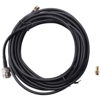 N Type Female To RP-SMA Male SMA Male 20Ft RG58 Low Loss Extension Cable For Wifi 4G LTE Lora Antenna Nebra RAK