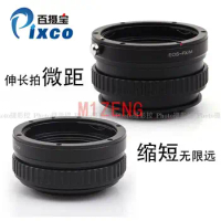 Eos-fx Macro Focusing Helicoid adapter ring for canon eos lens to Fujifilm fx xe4 XE3/XH1/XA7/XT4 xt3 xt30 xt100 xpro3 camera