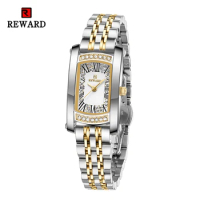 REWARD Simple Watches for Women SEIKO PC21 Fashion Dress Wristwatches for Female Stainless Steel Business Wrist Watches
