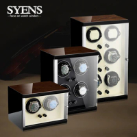 Luxury Watch Winder Wood Organizer Storage Boxes Automatic Rotation With TPD Mode Control Mechanical Watch Box