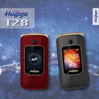 【Hugiga】T28 4G LTE單卡折疊手機 /老人機 全配/公司貨