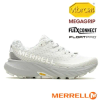 【MERRELL】女 AGILITY PEAK 5 輕量越野健行鞋/Vibram黃金大底/ML068220 雨雲灰