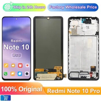6.67" Original Xiaomi Redmi Note 10 Pro LCD Display Touch Screen, For Redmi Note10Pro M2101K6G LCD Display Replace, with Frame