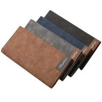 Men's Wallet Slim For Vintage Leather Wallets Thin Male Porte Feuille Billetera Hombre Mens Wallet Money Clip Carteira Masculina