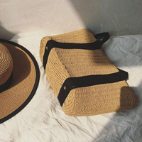 草編包 ins旅游度假海灘包包沙灘包編織包休閒手提包