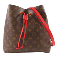 【二手名牌BRAND OFF】LOUIS VUITTON LV 路易威登 棕色 原花 帆布 Neo Noe MM 水桶包 肩背包 金扣 M44021