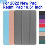 For Xiaomi Redmi pad Case 2022 PU Leather Stand Magnetic Protective Cover for redmi Pad 10.61 inch Tablet Shockproof Funda