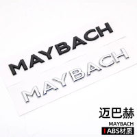18.5*2.1CM is suitable for MAYBACH S-Class Vito car rear trunk label with English letters, used for 