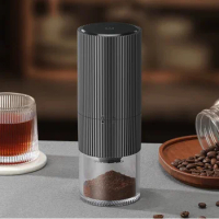 Mongdio Coffee Grinder Electric Coffee Grinder Touch Screen Grinder Gray