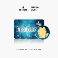 FUTRUNE 0.1g 999.9/24K Premium Shaped Gold Bar  - Introvert Passport emas original