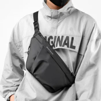 Outdoor Men'S Anti-Theft Crossbody Sling Bag Waterproof Large Capacity Shoulder Bag For Outdoor Sling Bag Portable Chest Bag