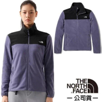 【The North Face】女 保暖休閒抓絨外套.夾克/保暖抓絨材質.適登山健行/4NAQ-UK5 紫