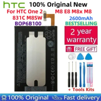 HTC Original Battery for HTC ONE M8 one 2 BOP6B100 M8T M8X M8D E8 M8SW M8ST M8SD Replacement Batteries Bateria+Tools