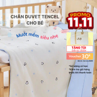 JUJI Chăn Duvet Tencel Cao Cấp Cho Bé, Chăn Chần Bông Tencel Cao Cấp Thu Hè, Bộ Chăn Gối Cao Cấp Hoạ