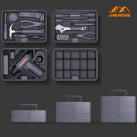 JIMIHOME X4-ABCD Household Repair Mechanic Power Tools Hand Tool Set Tool Organizer Box Multifunctional Maintenance Toolbox