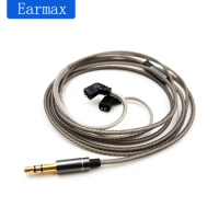 For KZ CA4 C12 AS12 AS16 CA16 ZSNPROX ASX ZSX ZAX ZSN DQ6 ASF Replaceable Silver Plated Headphone Cable 0.78 2 Pin QDC Connector