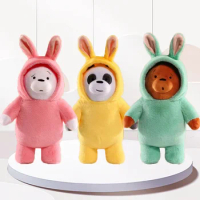 Cartoon Original We Bare Bears COS Bunny Plush Toy Grizzly Panda Ice Bear Stuffed Plushies Anime Figures Doll Toys For Kids Gift