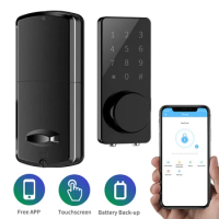 Electronic Keyless Digital Deadbolt Door Lock Bluetooth App Smart Home Door Lock WiFi or Bluetooth