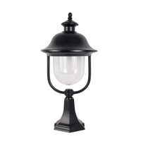 โคมไฟหัวเสาภายนอก (1xE27) VIETNAMESE รุ่น 0011-PF(BK) ขนาด 25.1 x 25.1 x 54 ซม. สีดำ