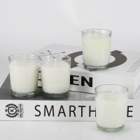 Free shipping 6pcs/lot Luxury Soy Wax Scented Candle glass jar Aroma Candle Scented wedding Candle
