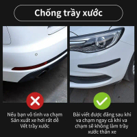 Dải Pu Mini dán góc xe hơi, ô tô bảo vệ chống trầy xước va đập {4 miếng mini 2x12 cm}