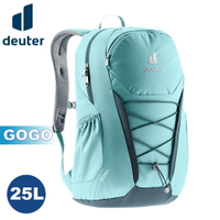 【Deuter 德國 GOGO 25 L休閒旅遊背包《湖藍》】3813221/雙肩後背包/登山包/戶外旅遊