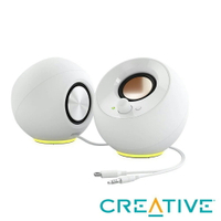 【CREATIVE】Pebble SE USB RGB 桌上型喇叭《白色》【三井3C】