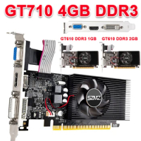 GT730 4GB DDR3 128Bit Graphics Card PCI-E2.0 16X Computer Graphics Video Card GT610 1/2GB with VGA DVI Port for Desktops PC