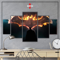 BARYONWallDecor PAJANGAN HIASAN KAMAR BATMAN 1 Set Hiasan Dinding Poster Kayu Pajangan Kamar Tidur A