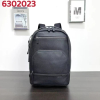 Trendy Commuting Minimalist Men's Leather Backpack Business Backpack 6302023
