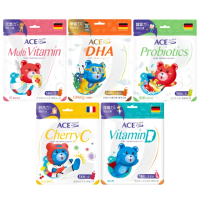 即期品【ACE】Superkids德國機能Q軟糖14顆(維他命D)