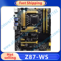 Z87-WS LGA 1150 Motherboard DDR3 32GB E3-1241 v3 Core i3 i5 i7 Z87 HDMI PCI-E 3.0