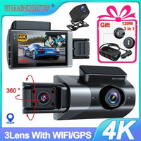 4K Dash Cam for Cars GPS WIFI Car Dvr Rear View Camera for Vehicle Inside Video Recorder Parking Monitor Gift Car Assecories