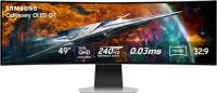 Samsung - 49" Odyssey QD-OLED G9 (G95SC) DQHD 240Hz 0.03ms G-Sync Compatible Curved Smart Gaming Mon