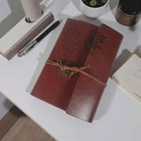 Toddi AIMEE Buku Catatan Binder Notebook A5 Cover Kulit Vintage Maple Brown Notepad Agenda Diary Jou