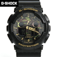 G-SHOCK 黑金色雙顯手錶 柒彩年代【NECG11】casio
