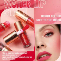 Mirror Water Liquid Lip Tint Fashion Women Waterproof Gloss Lipstick Long Liquid Cup Lasting Moisturizing Stick Lip Cosmeti F9M3