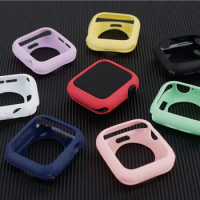 Candy Soft Silicone Case for Apple Watch 3 42MM 38MM Cover protector Shell for iWatch 6 SE 7 8 45MM 41MM 44MM 40MM Watch Bumper