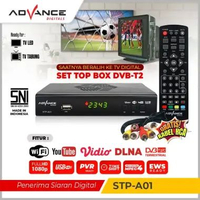 ORIGINAL 【Garansi 1 tahun】ADVANCE Set Top Box TV Digital Penerima Siaran Digital Receiver Full HD/Wi