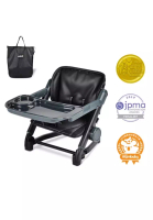 UNILOVE [Unilove] Feed Me 3-in-1 Travel Booster Seat Feeding Chair | Foldable &amp; Adjustable with Carry Bag - Bubble Black