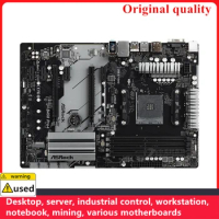 Used For ASROCK B450 Pro4 ATX Motherboards Socket AM4 DDR4 128GB For AMD B450 Desktop Mainboard M,2 NVME USB3.0